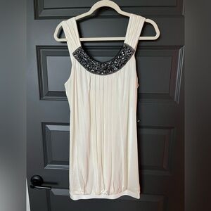 BCBGMAXAZRIA Dress with Beaded Neckline NWT